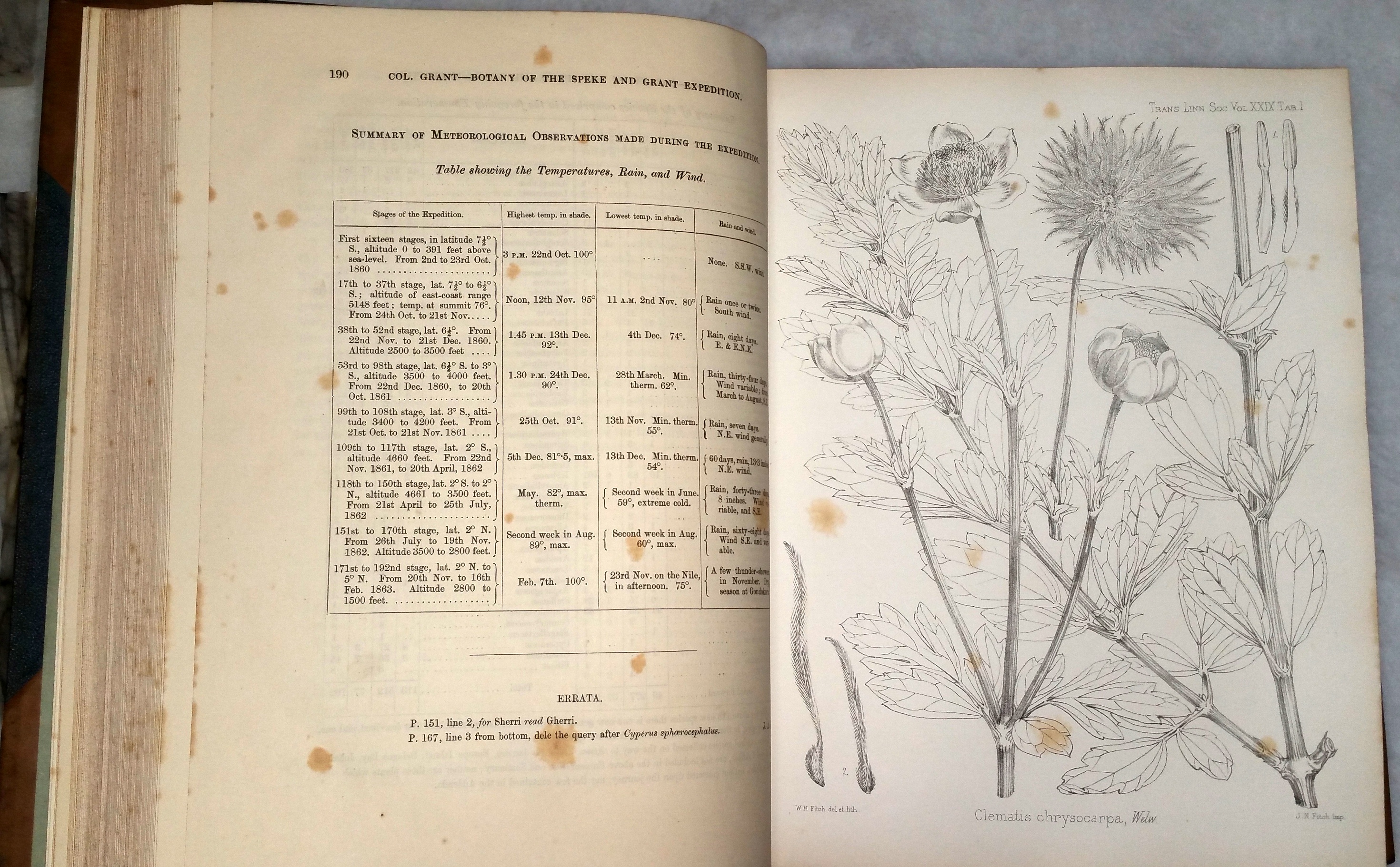 The Botany of the Speke and Grant Expedition [The Transactions of the ...