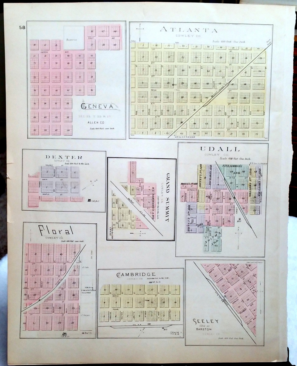 [Map] Junction City, of Davis (Now Geary) County, Kansas [backed with ...